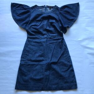 Banana Republic Flutter Sleeves Denim Dress
